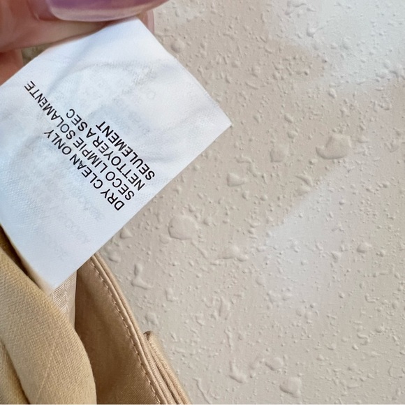 BEBE Satin Champagne Lace Trim Women’s Pants Size 4 NWOT - Picture 7 of 8